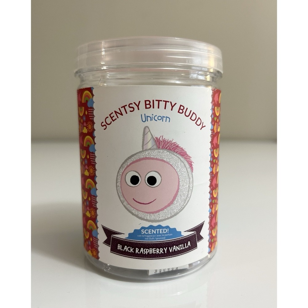 SCENTSY BITTY‎ BUDDY UNICORN BLACK RASPBERRY VANILLA SCENT PLUSH (ML100)